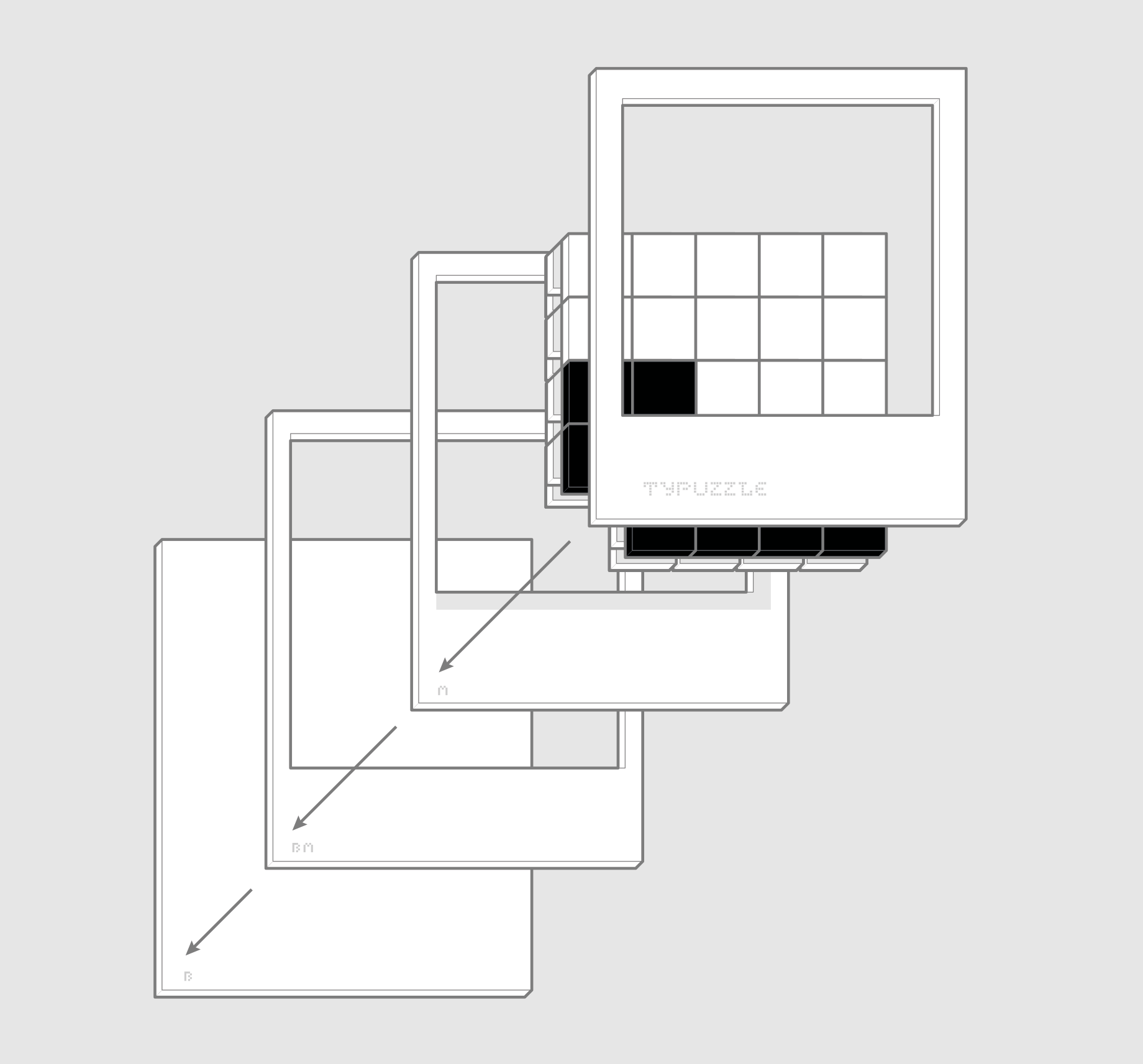 instructions diagram of housing the tiles